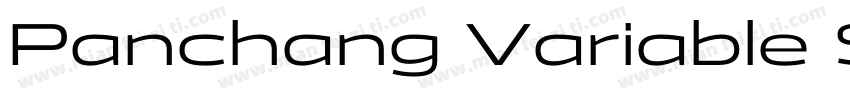 Panchang Variable Semibold字体转换
